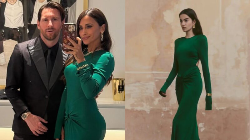 Antonela Roccuzzo, the wife of football legend Lionel Messi, recently turned heads with her fashion choice, drawing comparisons to JLo.